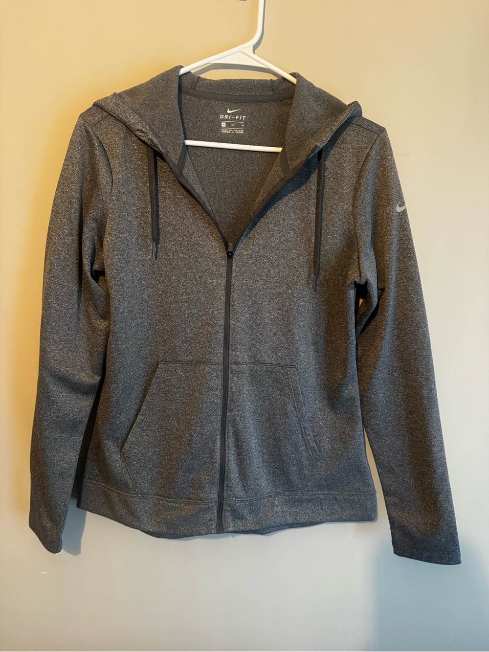Nike Women's Full-Zip Dri-FIT Hoodie Jacket - Charcoal